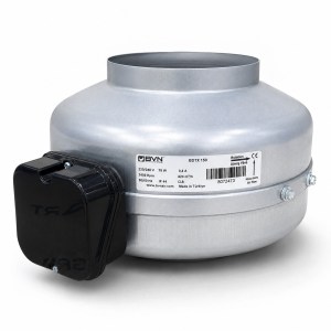 بلاور شفط وتهوية خطي (Circular Duct Fan) من الماركة التركية الشهيرة BVN